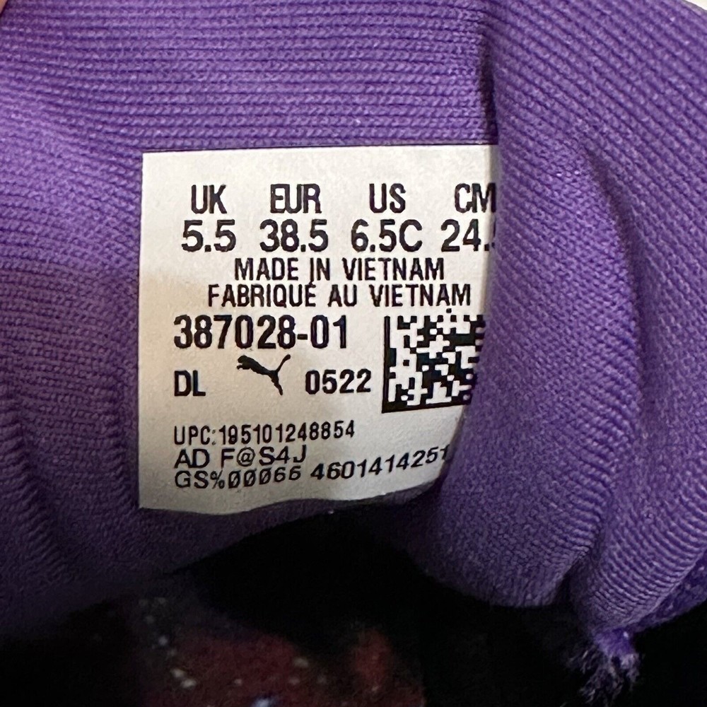 PUMA RS-X LaMelo Galaxy Training Shoes Purple Suede Size 6.5c Women’s Size 8 - Picture 6 of 7